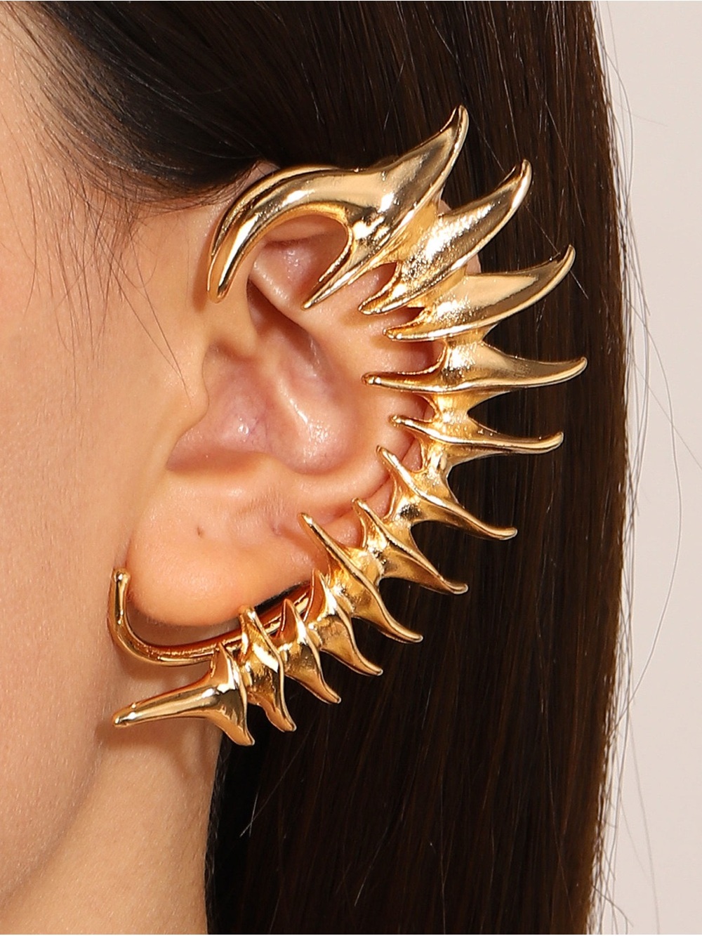 Gold Spike Ear Cuff - Sculptural Women’s Jewelry